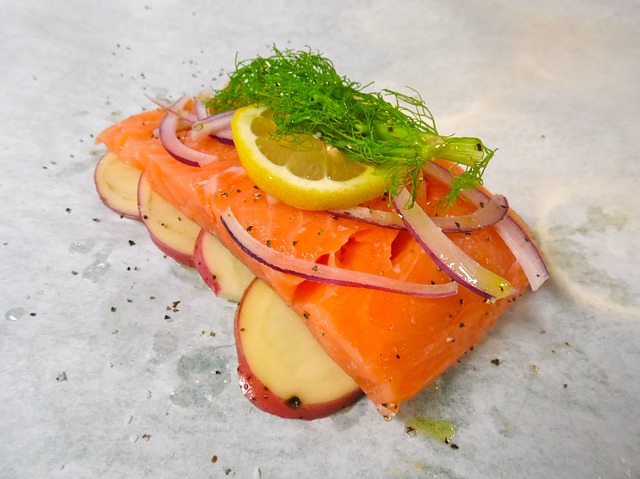 Salmón en papillote
